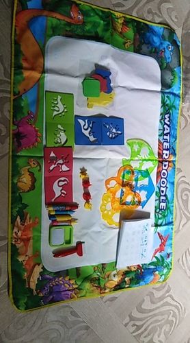 Customer photo review of AQUADOODL™ - Tapis dessin magique 4 couleurs pour bébé