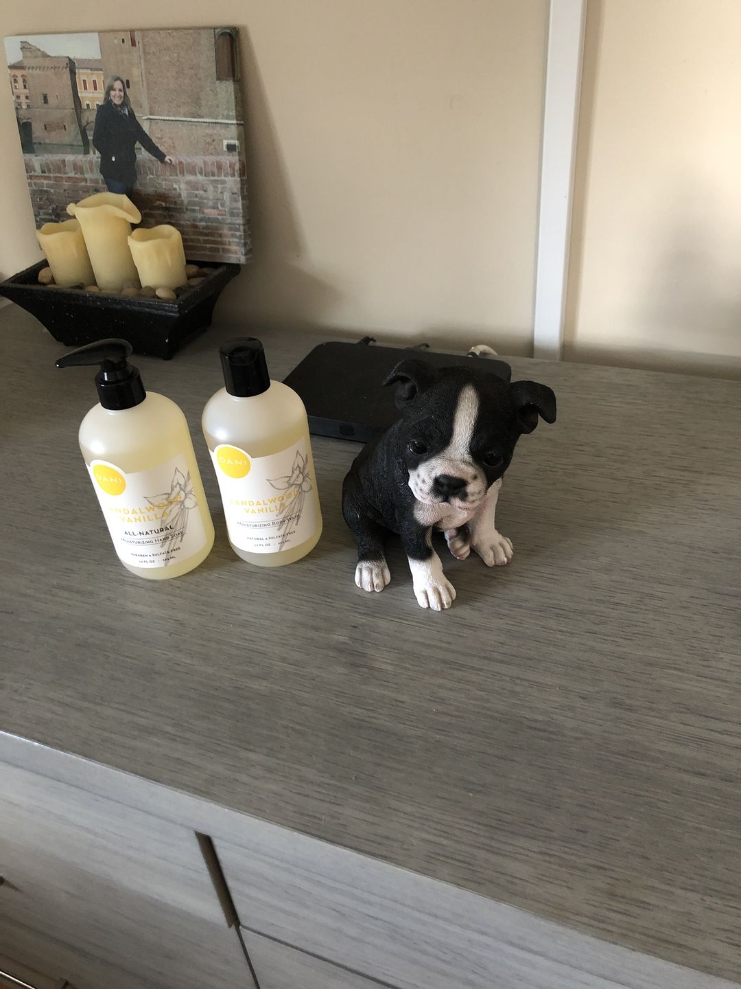 Customer photo review of Sandalwood Vanilla Liquid Hand Soap