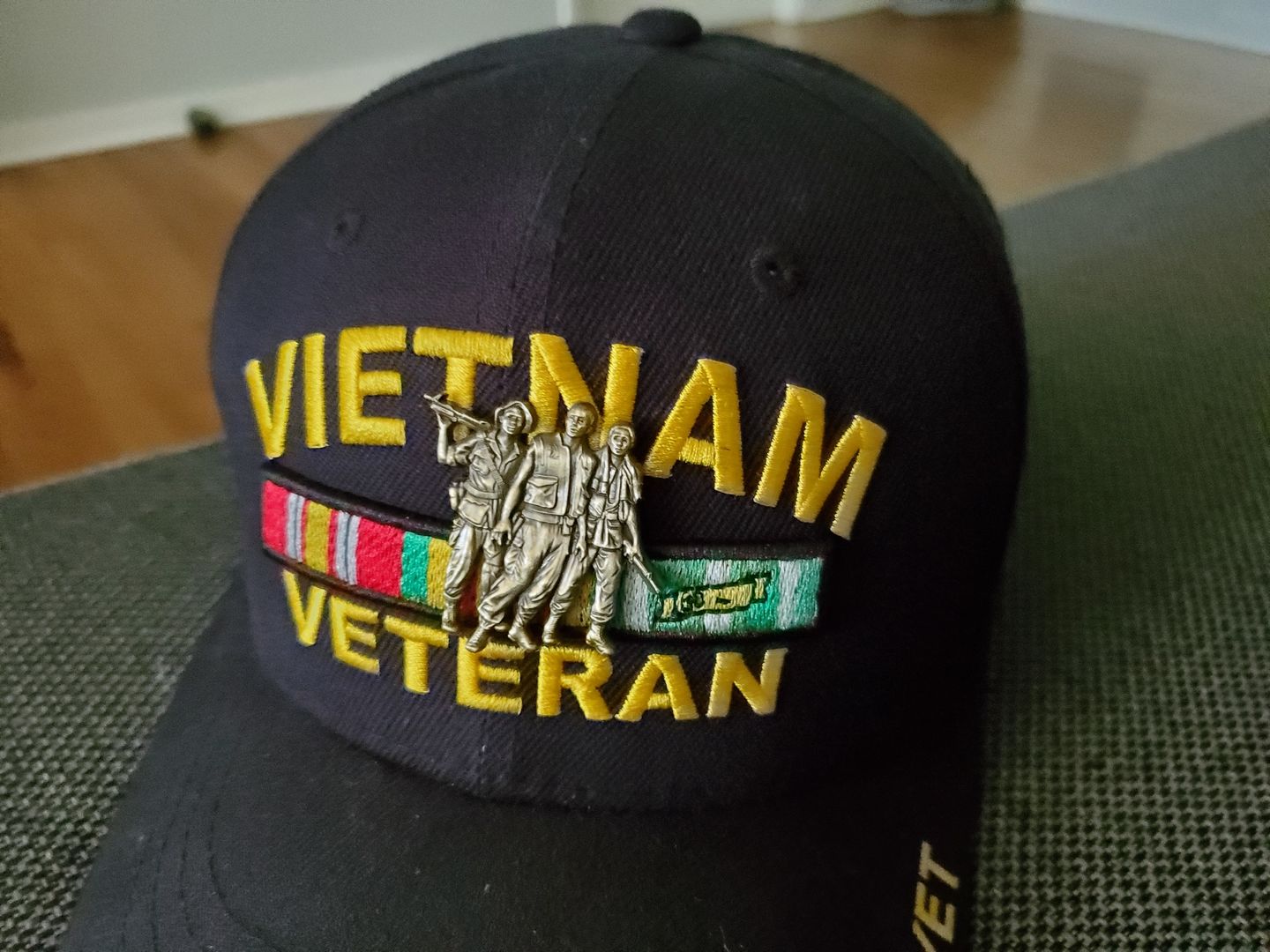 Customer photo review of Vietnam Veteran Pin