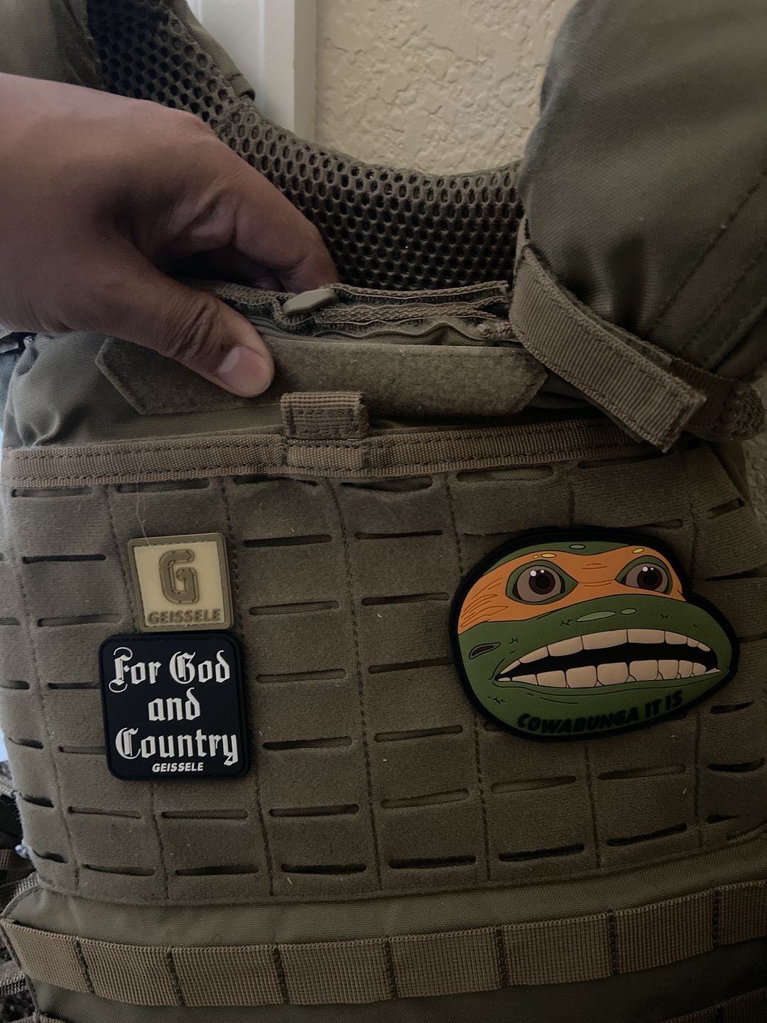 Customer photo review of Cowabunga Morale Patch