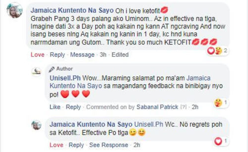 Customer photo review of KETOFIT 10 IN 1 COFFEE (BUY 1 GET 1)