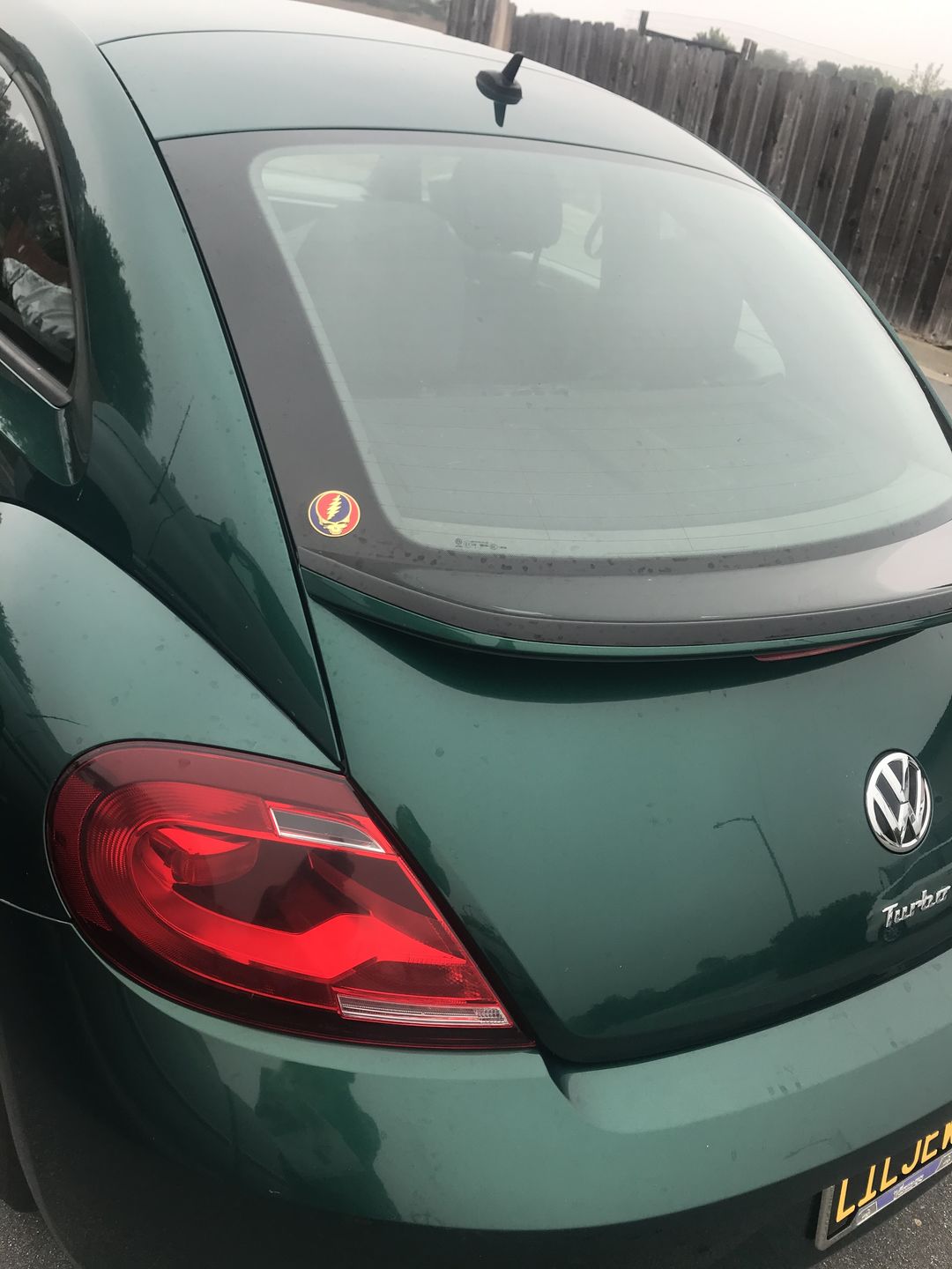 Customer photo review of Grateful Dead Metal Finish Steal Your Face Bumper Sticker