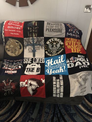 T-shirt quilt by John from VA