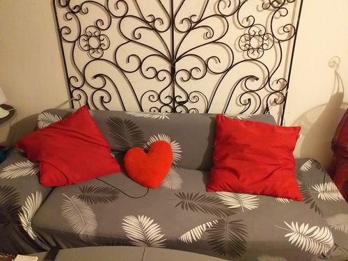 Customer photo review of Exotic Grey - Housses Extensibles de Fauteuil et Canapé - La Maison des Housses