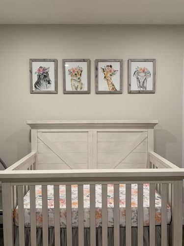 Customer photo review of Flower Crown Animals Canvas Prints