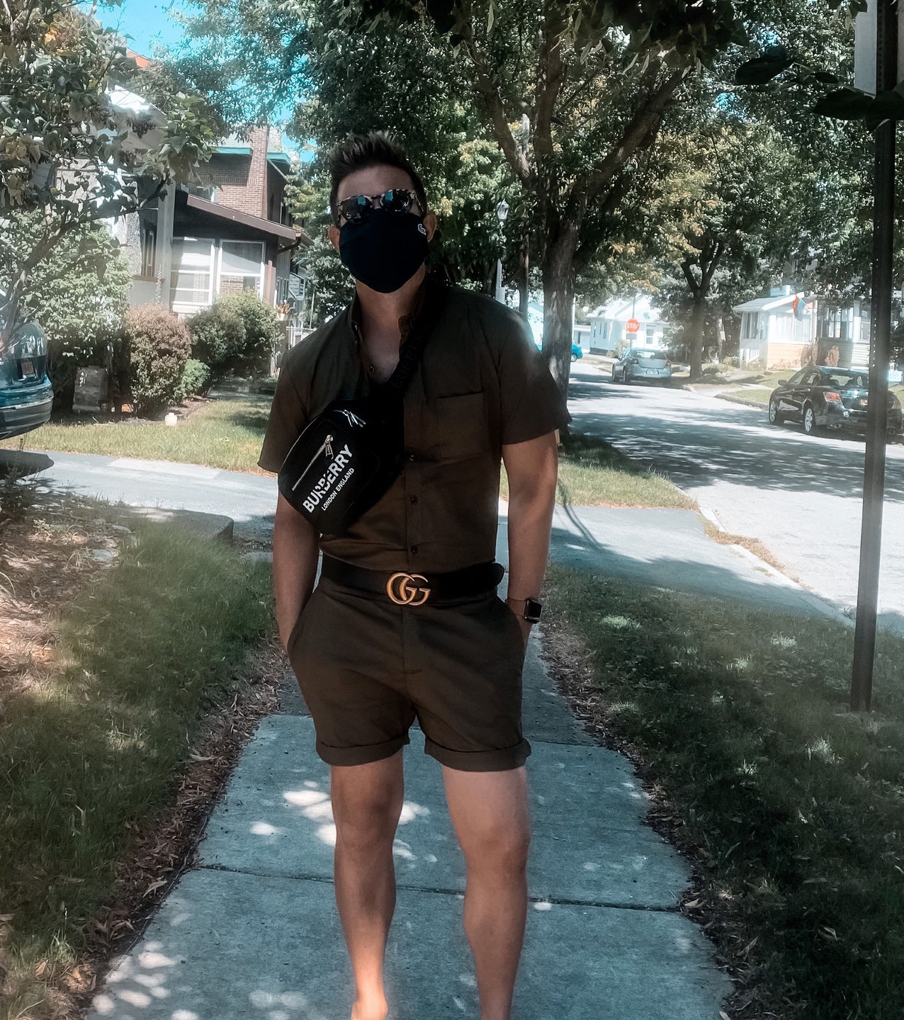 Customer photo review of Olive Mens Romper