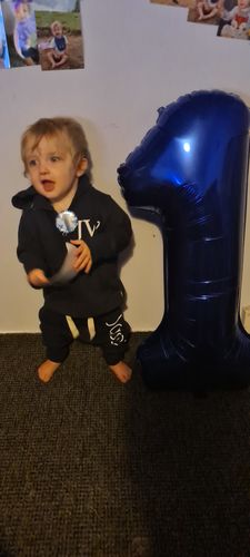 Customer photo review of Personalised Brooklyn Infants Name Pant (MRK X)