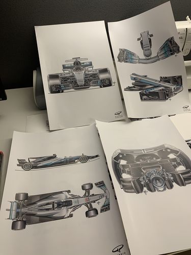 Customer photo review of Mercedes F1W08 2017 F1 Poster Collection (Free Shipping)