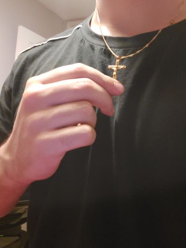 Customer photo review of Crucifix (Gold)