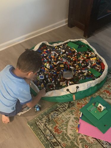 Customer photo review of Super Toy Storage Bag - Green Grass