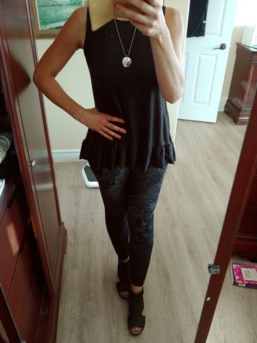 Customer photo review of M Rena Midnight Mosaic Legging