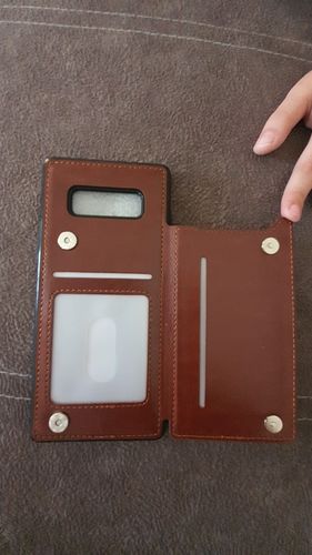 Customer photo review of Card Slot Flip Wallet Case For Samsung