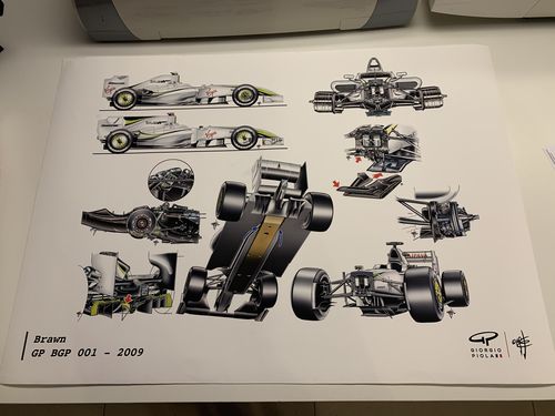 Customer photo review of Brawn GP BGP 001 F1 Art Print