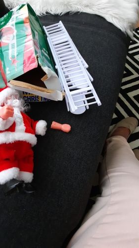 Customer photo review of Christmas Santa Claus Climb Ladder