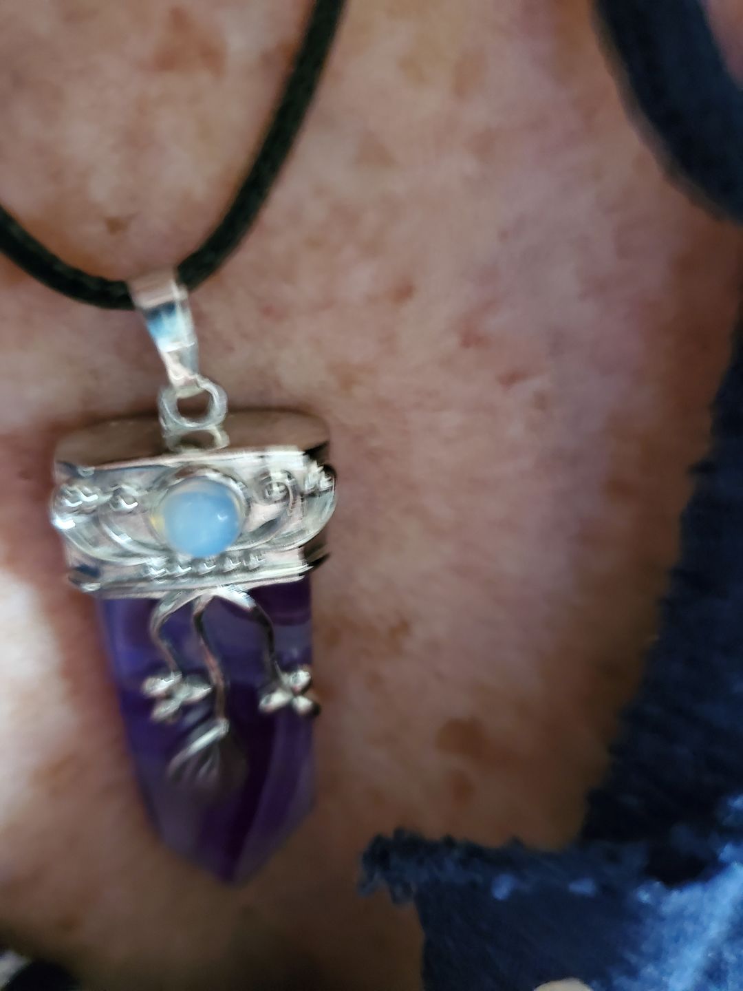 Customer photo review of Goddess Protection Necklace