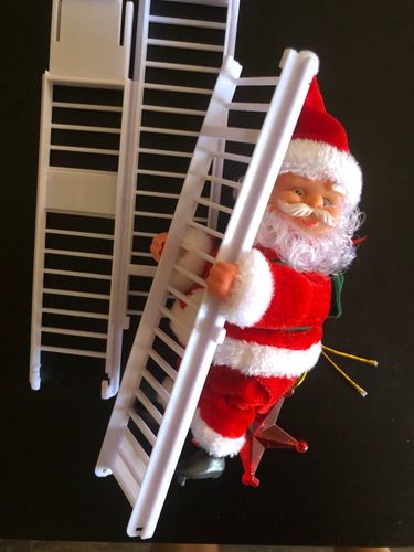 Customer photo review of Christmas Santa Claus Climb Ladder