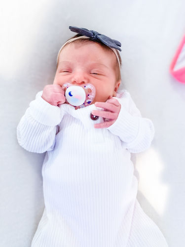 Customer photo review of Ribbed thermal romper in white