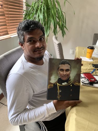 Customer photo review of The Admiral - Custom Canvas