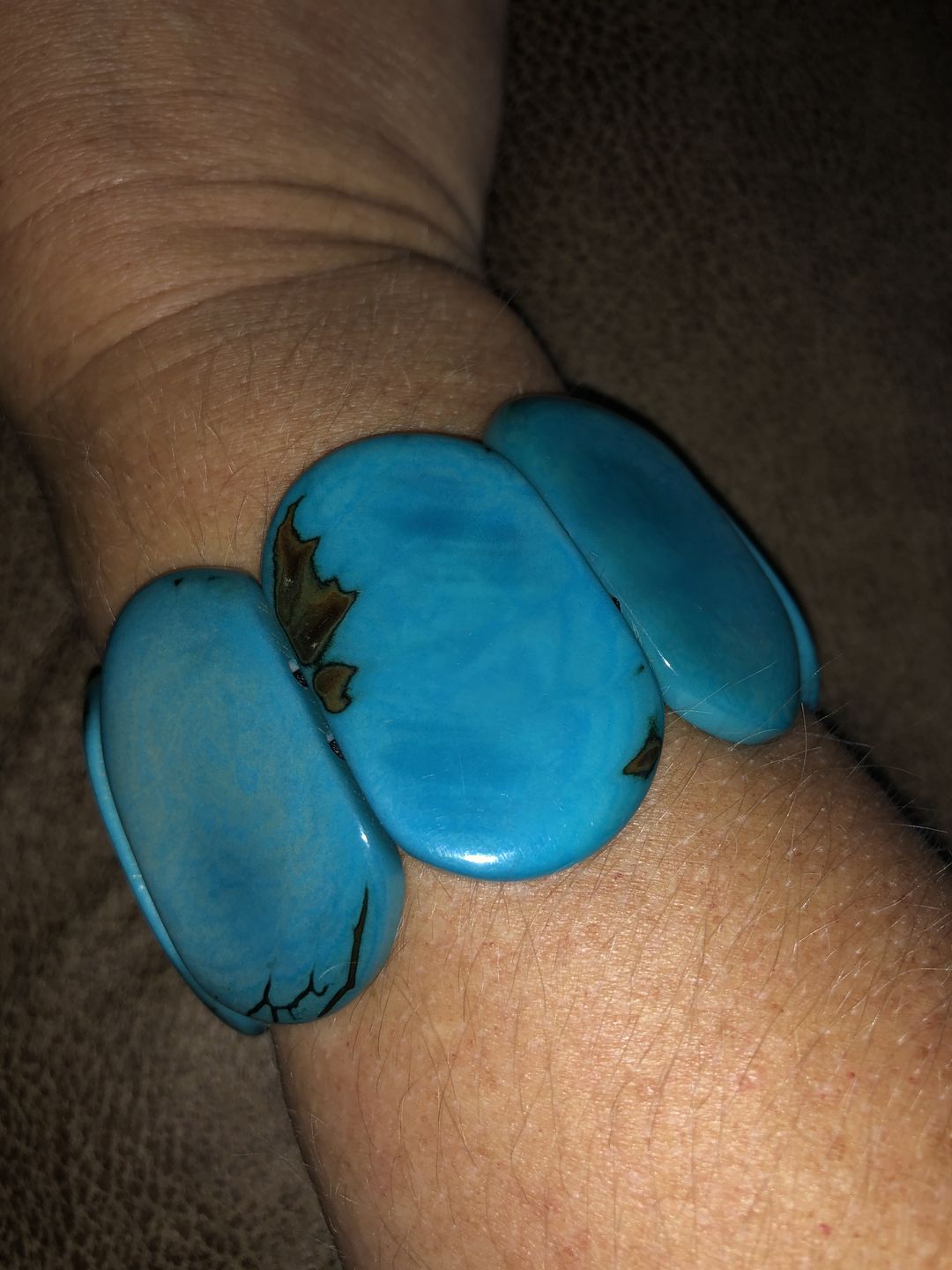 Customer photo review of Carved Ivory Bracelet