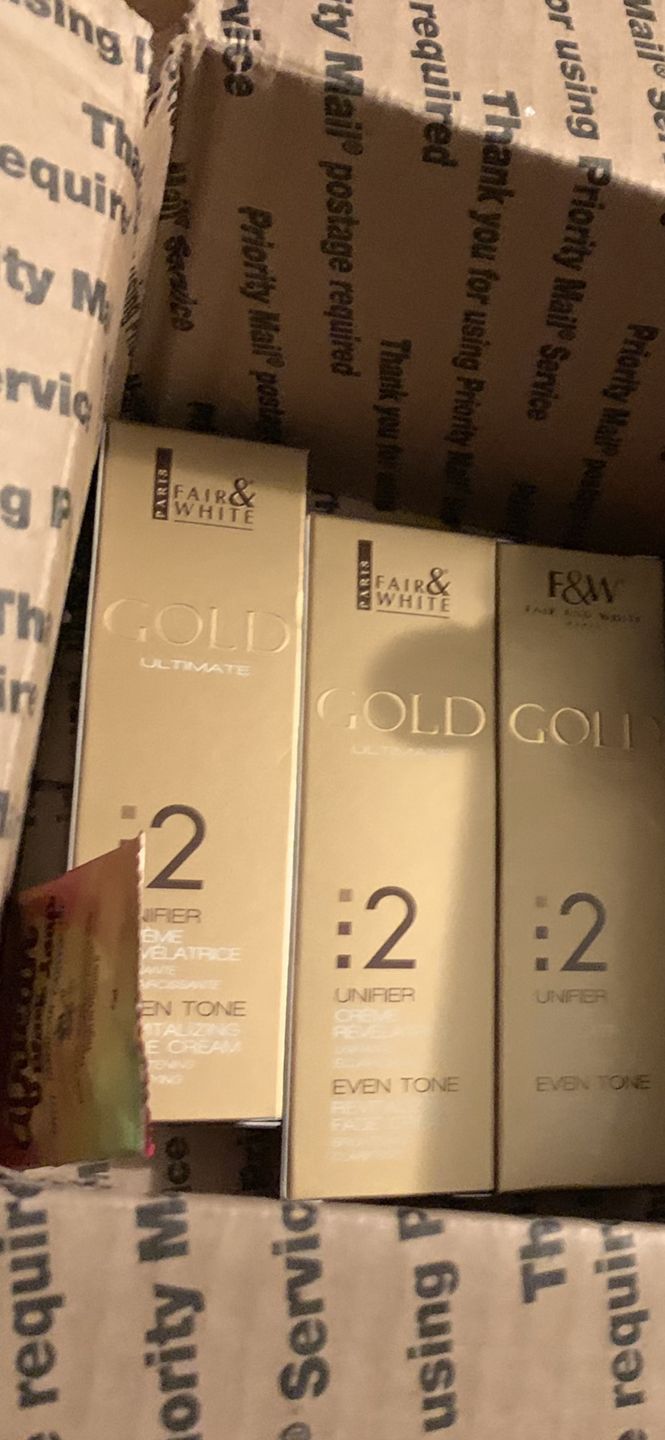 Customer photo review of Fair And White 2: Gold Revitalizing Fade Cream 50ml / 1.7fl.oz
