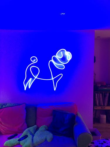 Customer photo review of 'Pug' Neon Sign