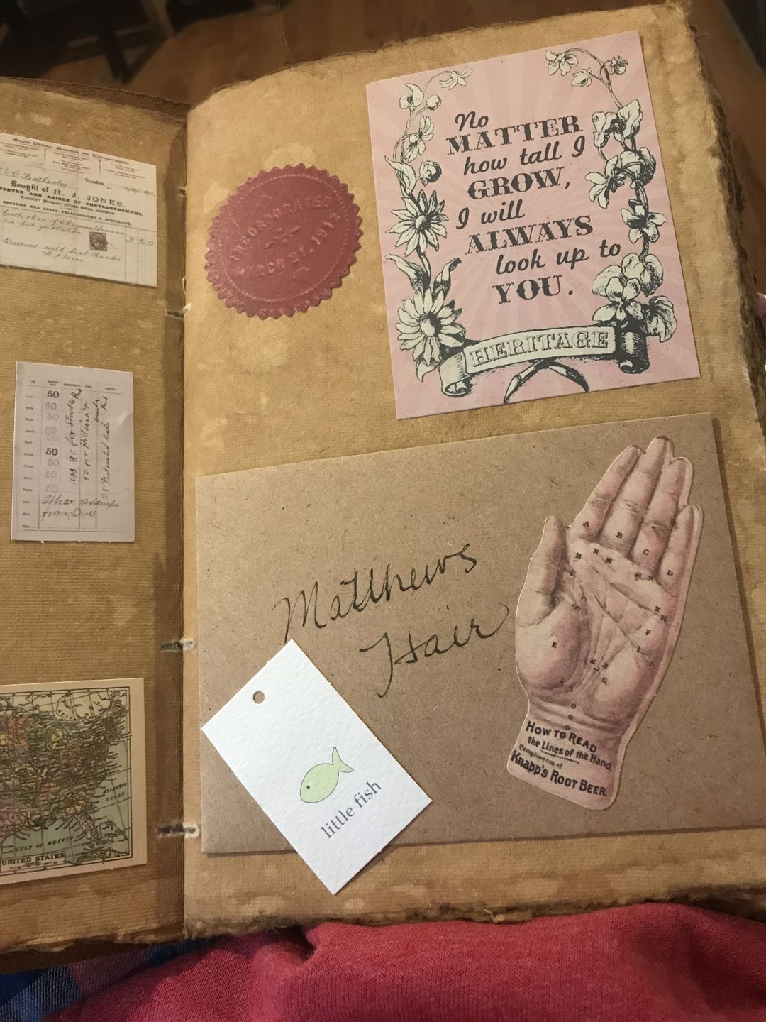 Customer photo review of Vintage Leather Journal – Deckle Edge Paper