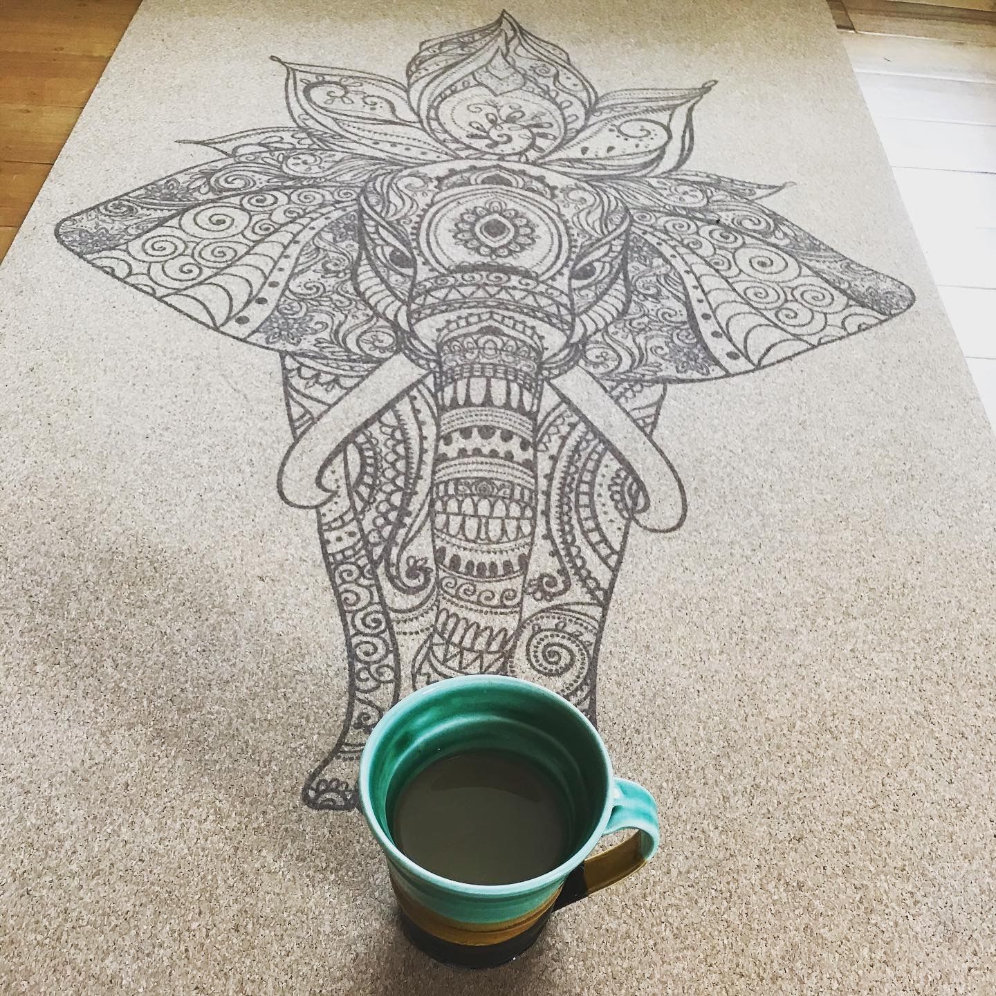 Customer photo review of Elephant Yoga Mat