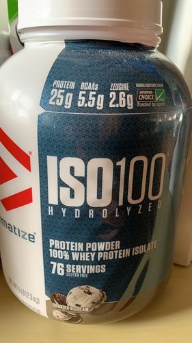Customer photo review of Dymatize ISO100 Hydrolyzed Proteina Hidrolizada 5 Lb