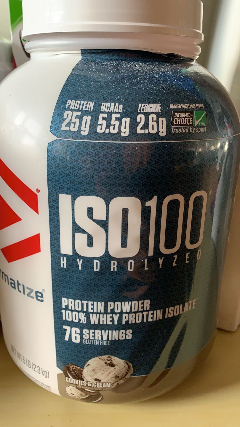 Customer photo review of Dymatize ISO100 Hydrolyzed Proteina Hidrolizada 5 Lb