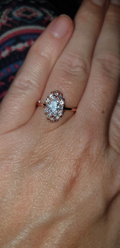 Customer photo review of Rose Gold Candle - 925 Sterling Silver Rose Gold Ring Collection