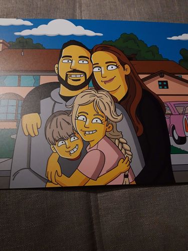 Customer photo review of Le Cadre Simpson Personnalisé