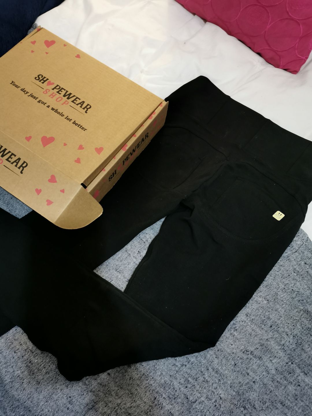 Customer photo review of High waist Butt lifting Jeggings - Black