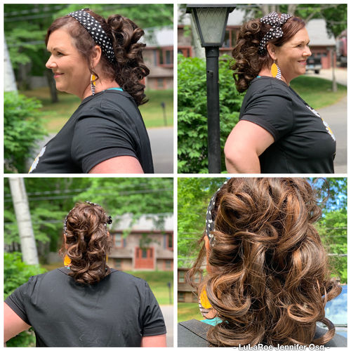 Customer photo review of JuvaBun Claw Clip Ponytail Extension 12''