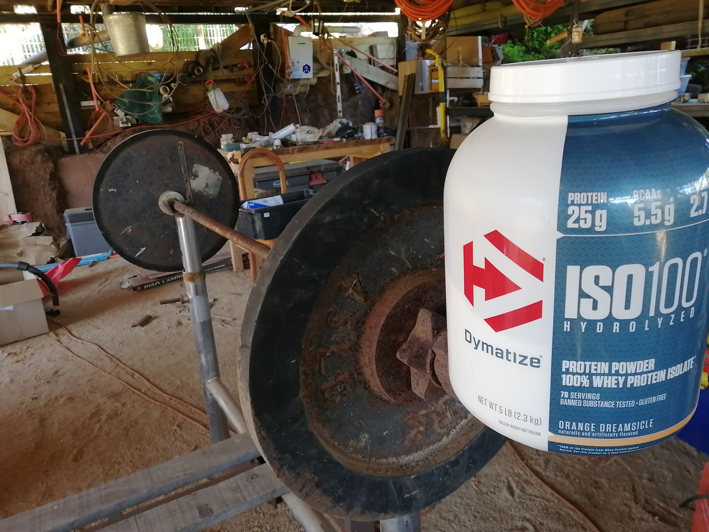 Customer photo review of Dymatize ISO100 Hydrolyzed Proteina Hidrolizada 5 Lb