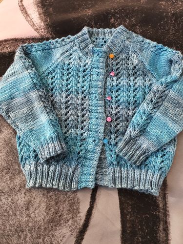 Customer photo review of Child Mystery Knitting Box