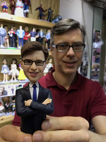 Customer photo review of Fully Customizable 1 person Custom Bobblehead with other's body