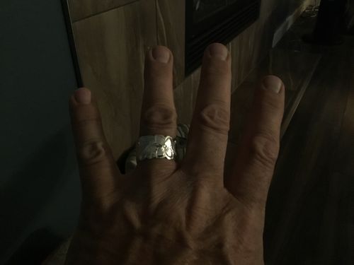 Customer photo review of 15mm Scrolling Cut Out Edge Rings