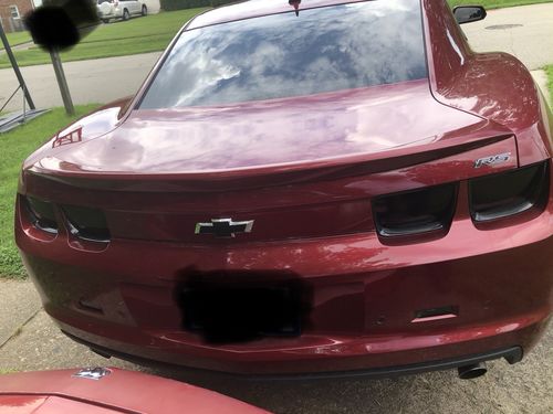 Customer photo review of Chevrolet Camaro 2010-2013 grille & trunk bow-tie pre-cut decal set