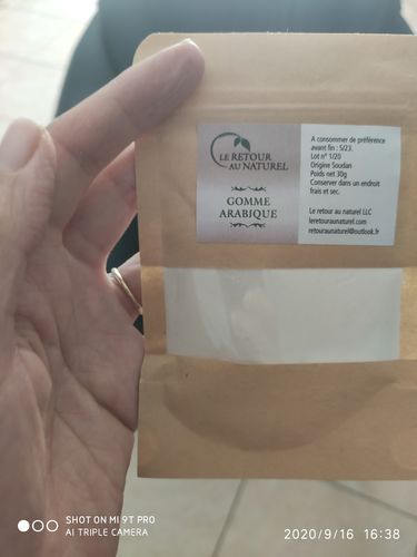 Customer photo review of GOMME ARABIQUE POUDRE
