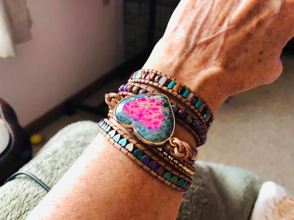 Customer photo review of Intense Love Protection Wrap Bracelet