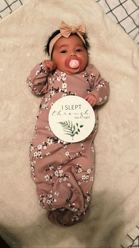 Customer photo review of Snuggle Hunny Kids - Enchanted & Olive Reversible Milestone Cards