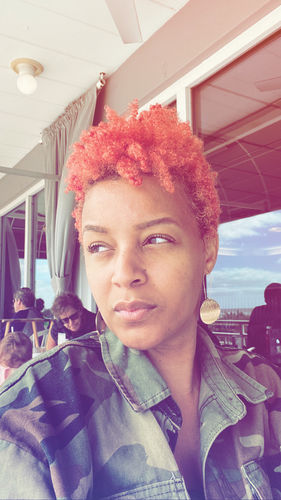 Customer photo review of Fruit Gold Earring