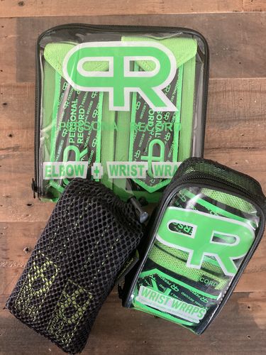 Customer photo review of PR Neon Arm Day Bundle - Neon (Wrist Wraps, Elbow Wraps, and Lifting Straps)