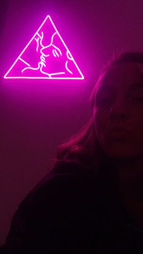 Customer photo review of 'Aesthete' Neon Sign