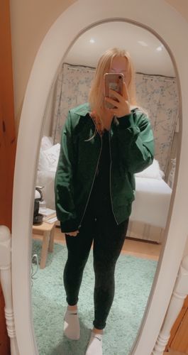 Customer photo review of Mens Classic Harrington Jacket - Green