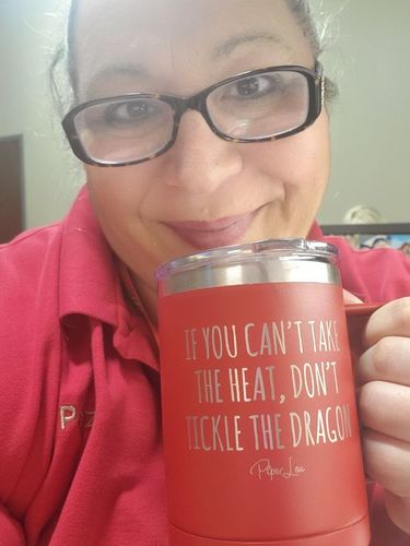 Customer photo review of Personalized (CUSTOM) 15oz Coffee Mug Tumbler