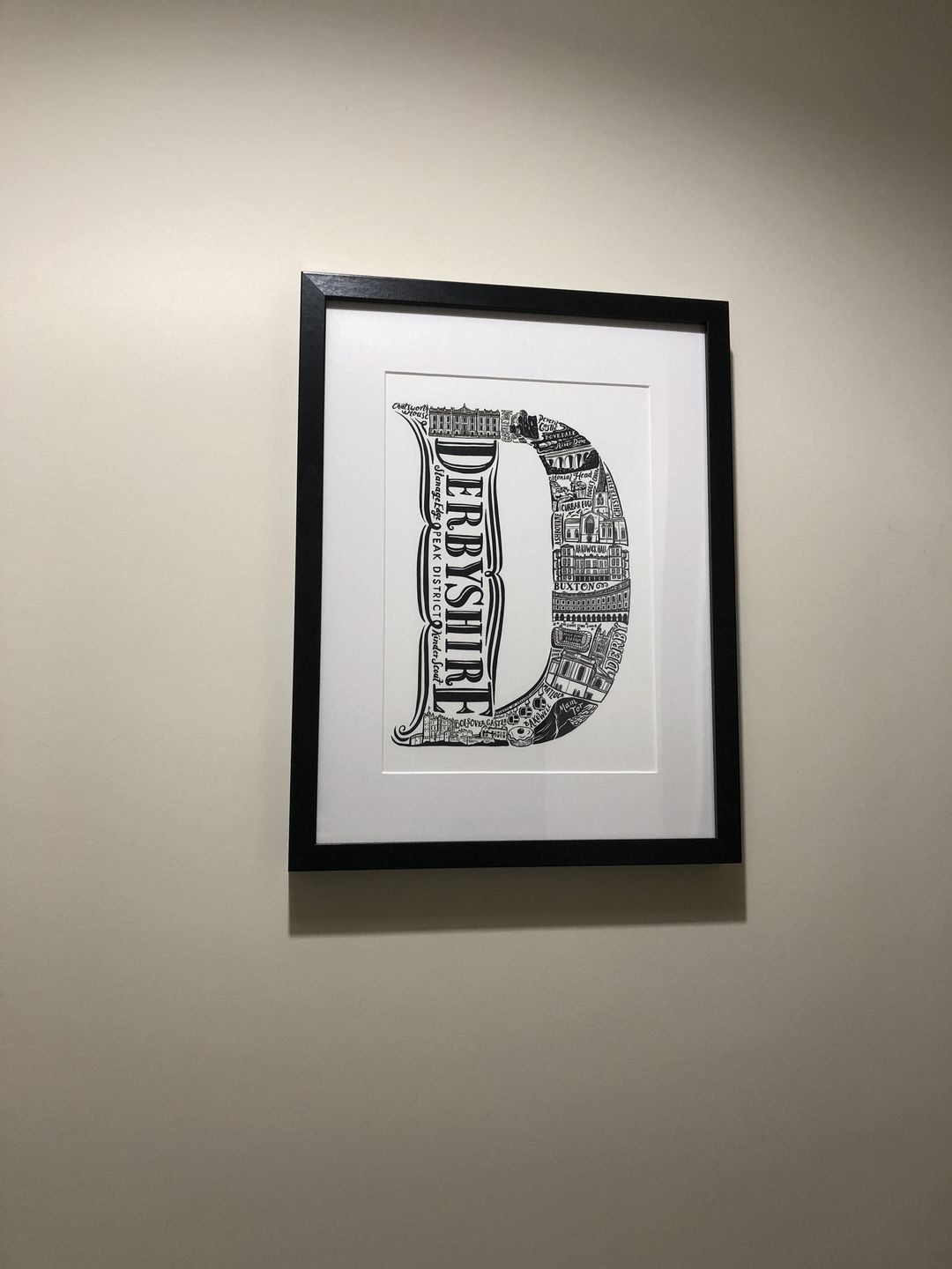 Customer photo review of Derbyshire Print