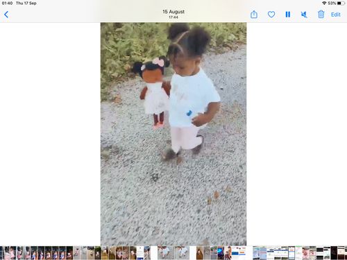 Customer photo review of Personalized Bunny Leyadoll with Gift Bag - 2 Skin Tones