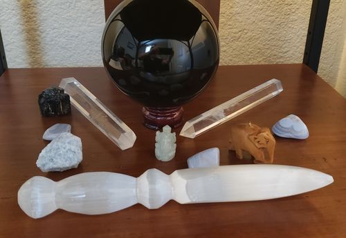 Customer photo review of Selenite Athame