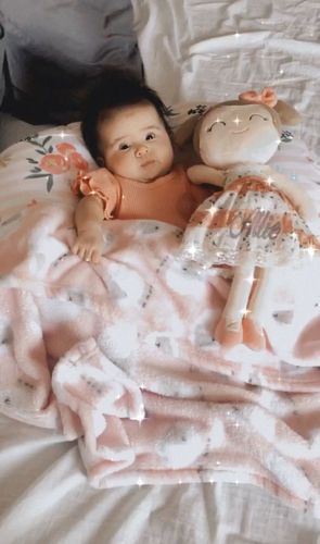 Customer photo review of Personalized Leyadoll (Pink) with Gift Bag